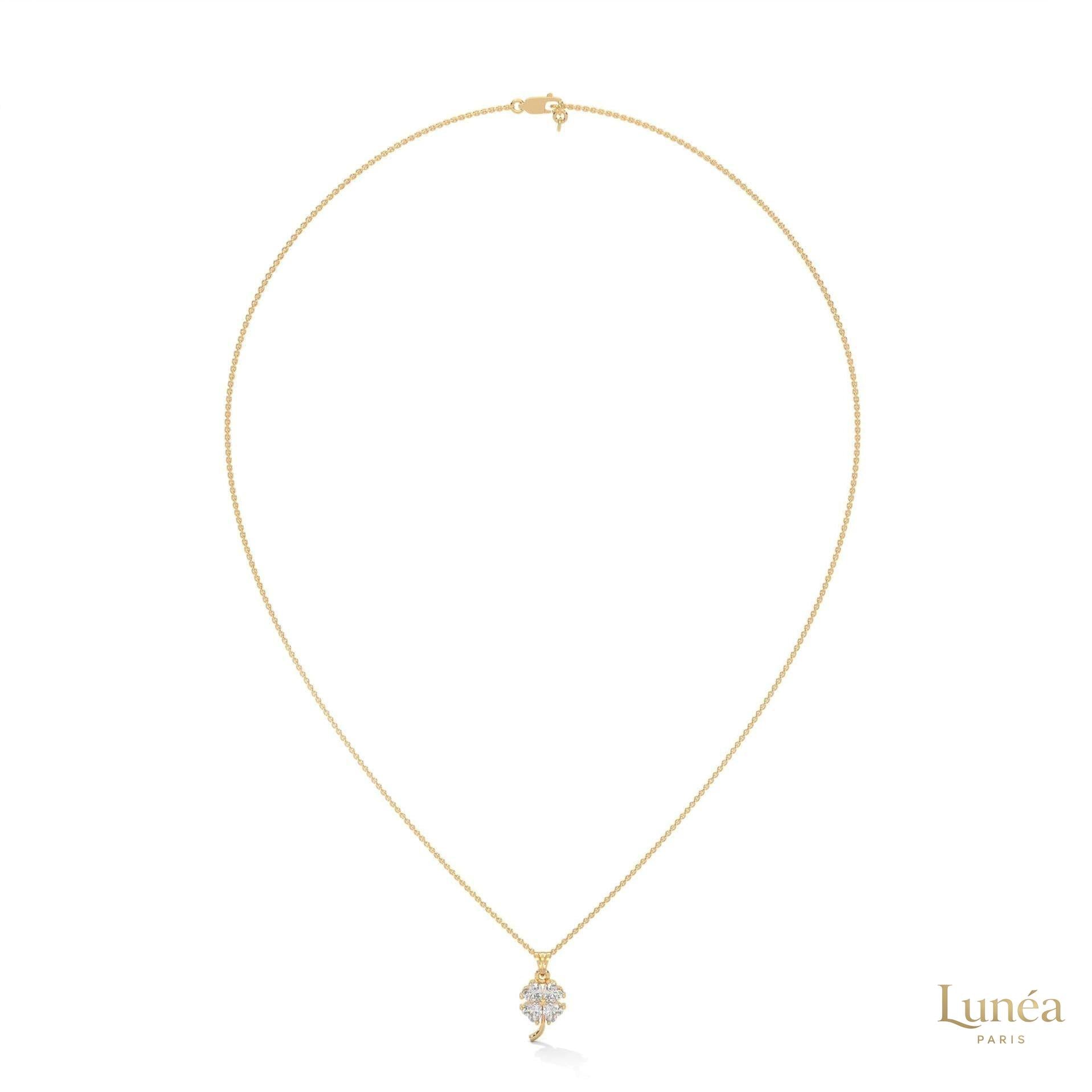 0.70 Ct. Diamond Four-Leaf Clover Pendant