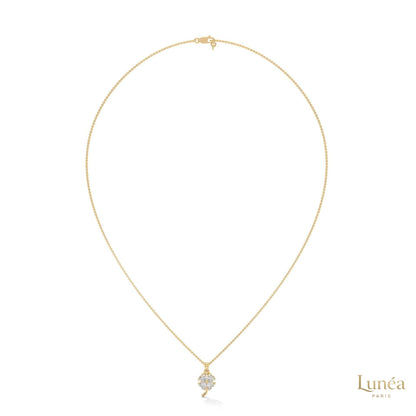 0.70 Ct. Diamond Four-Leaf Clover Pendant