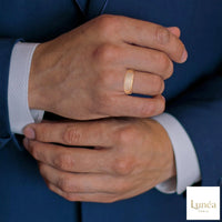 0.70 Ct. Men’s Lab Diamond Ring | Sculpted Pavé Finish