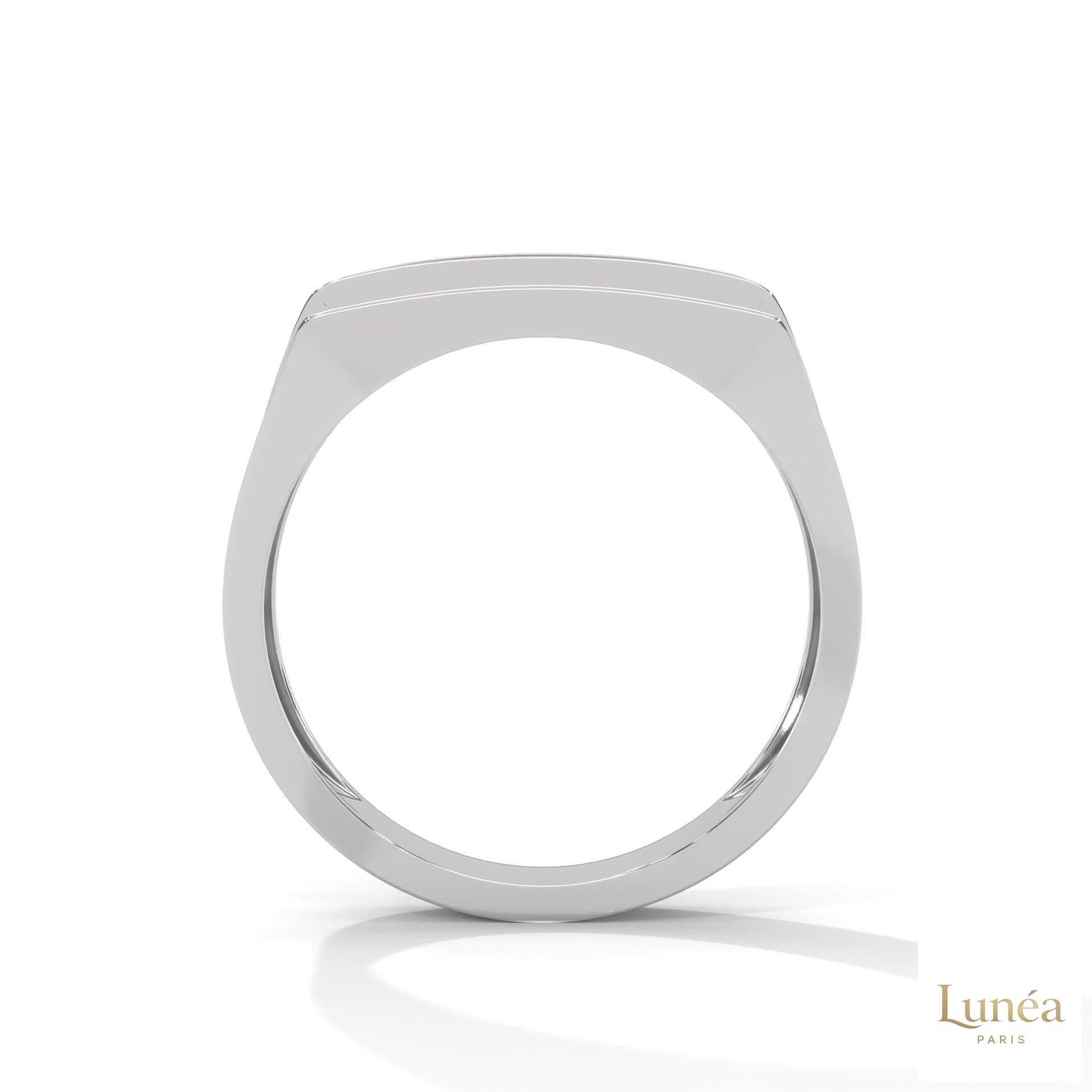 0.70 Ct. Men’s Wide Pavé Lab Diamond Ring | Luxury