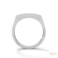0.70 Ct. Men’s Wide Pavé Lab Diamond Ring | Luxury
