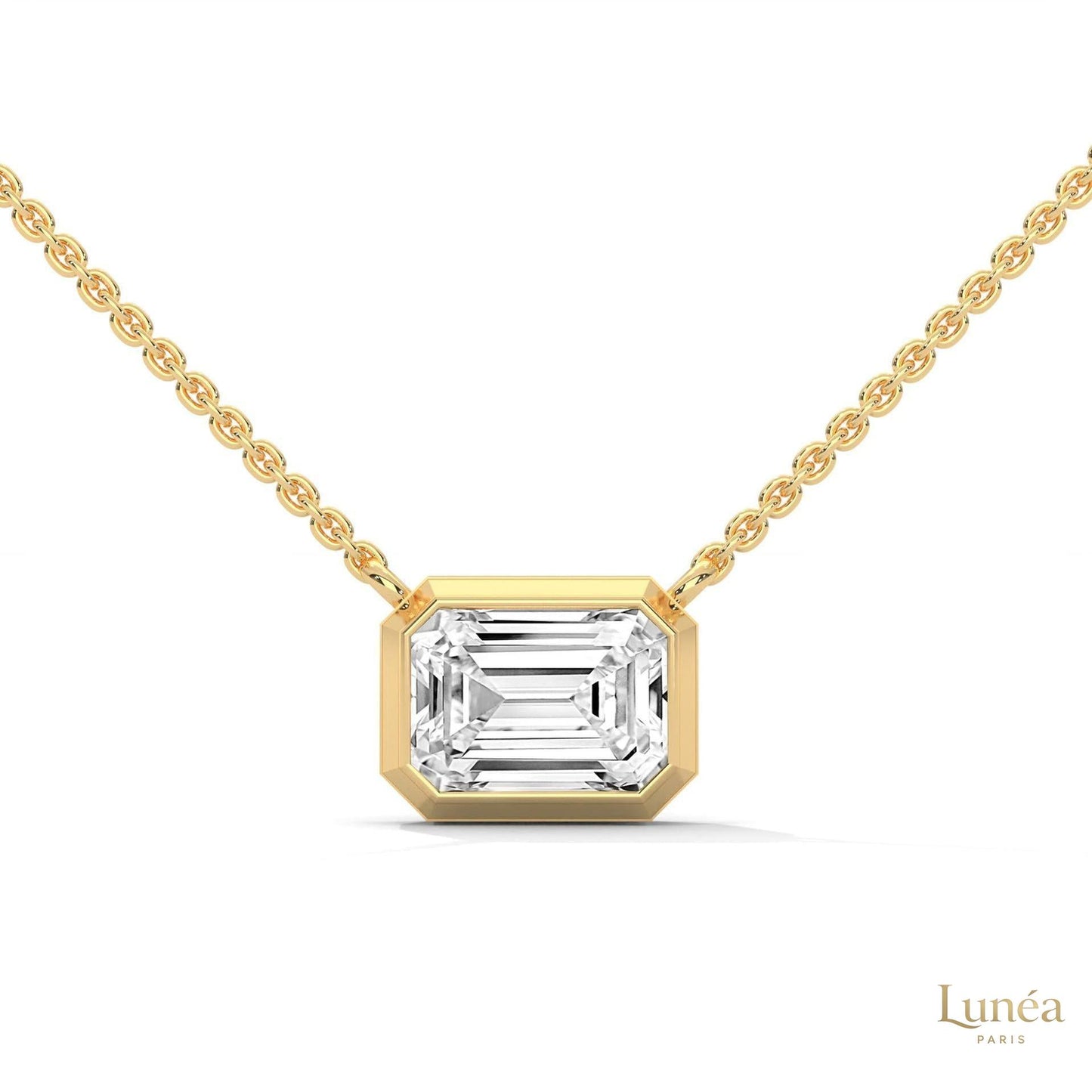 0.75 CT. Emerald-Cut Lab Diamond Pendant