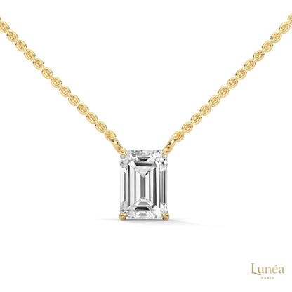 0.75 CT. Emerald-Cut Lab Diamond Pendant