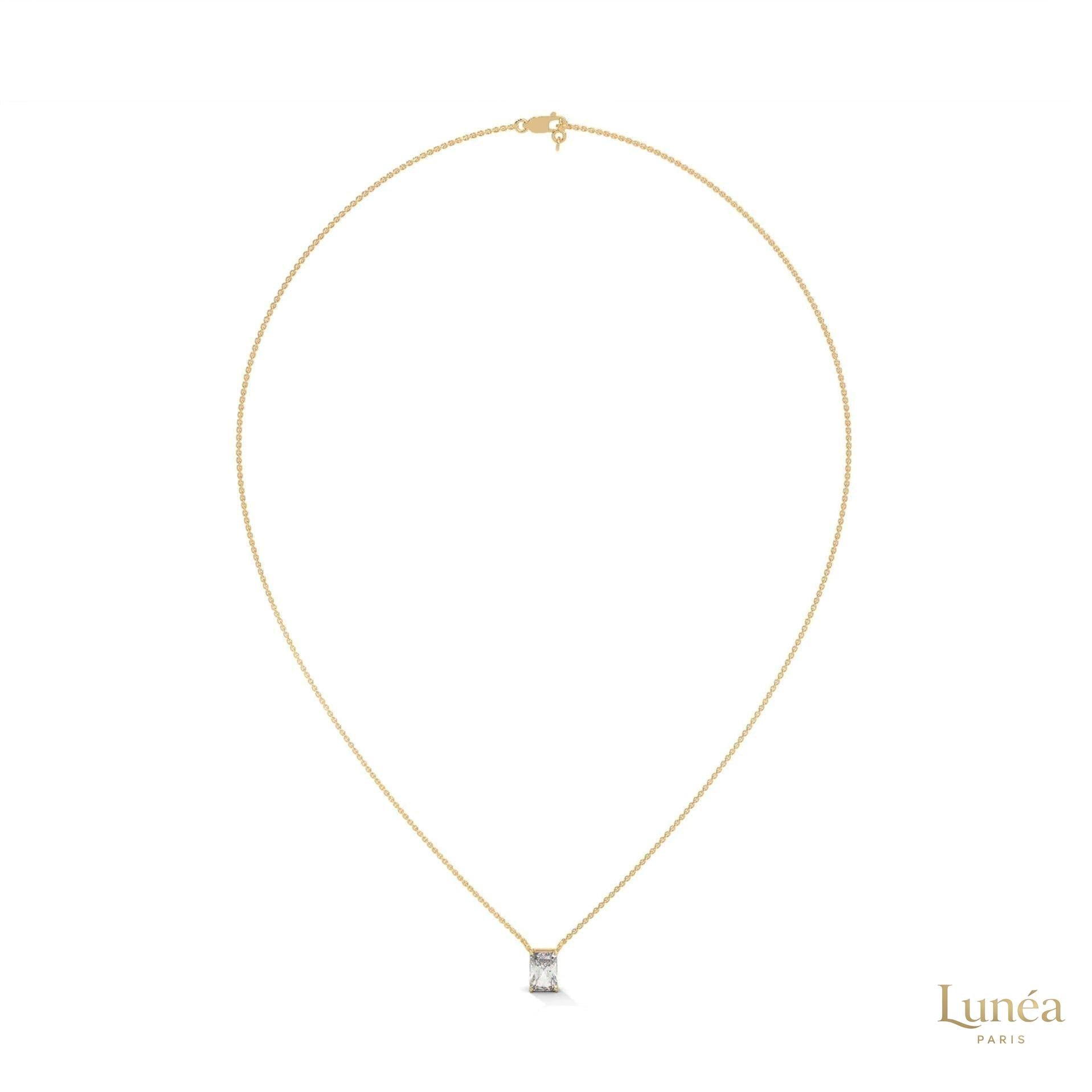 0.75 CT. Emerald-Cut Lab Diamond Pendant