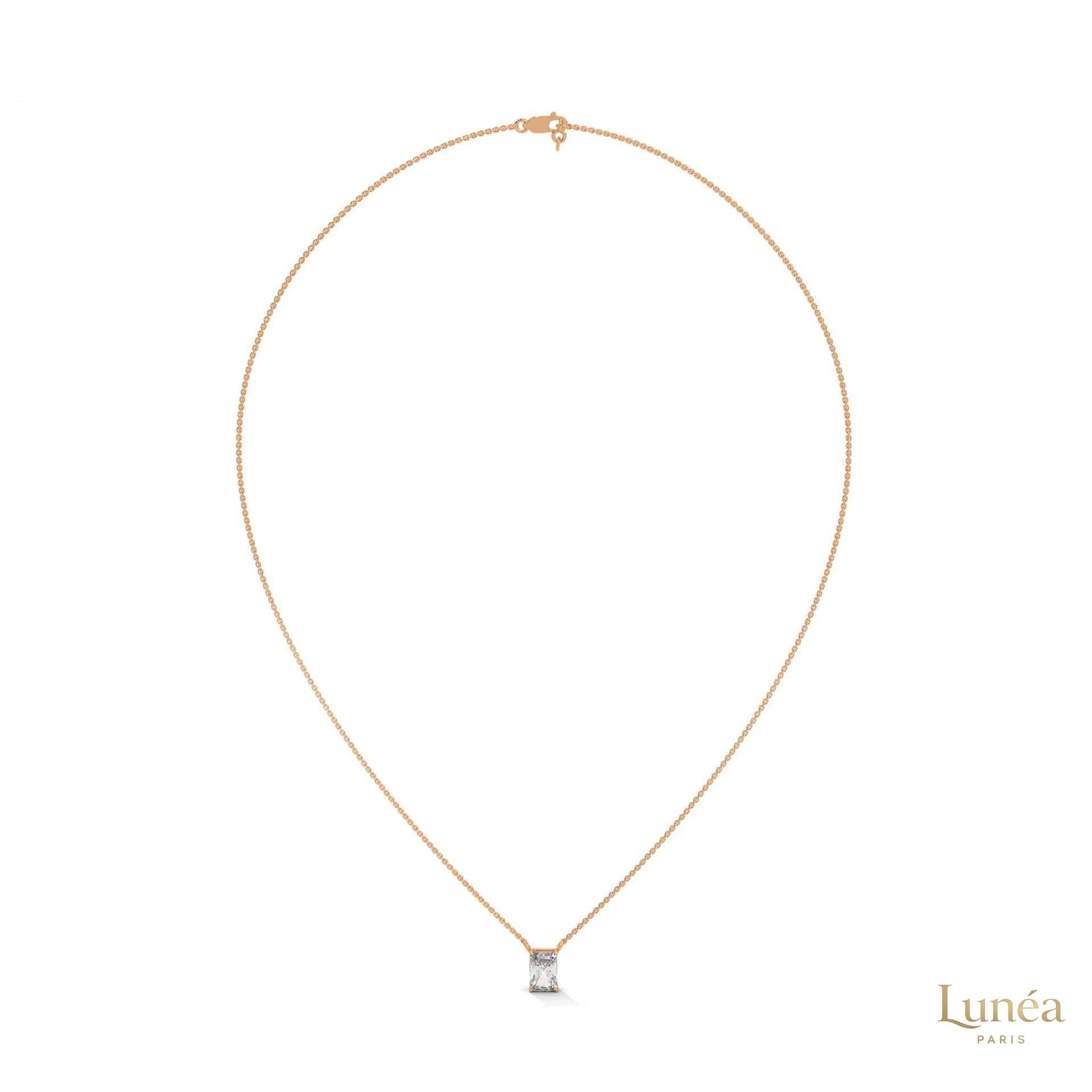 0.75 CT. Emerald-Cut Lab Diamond Pendant