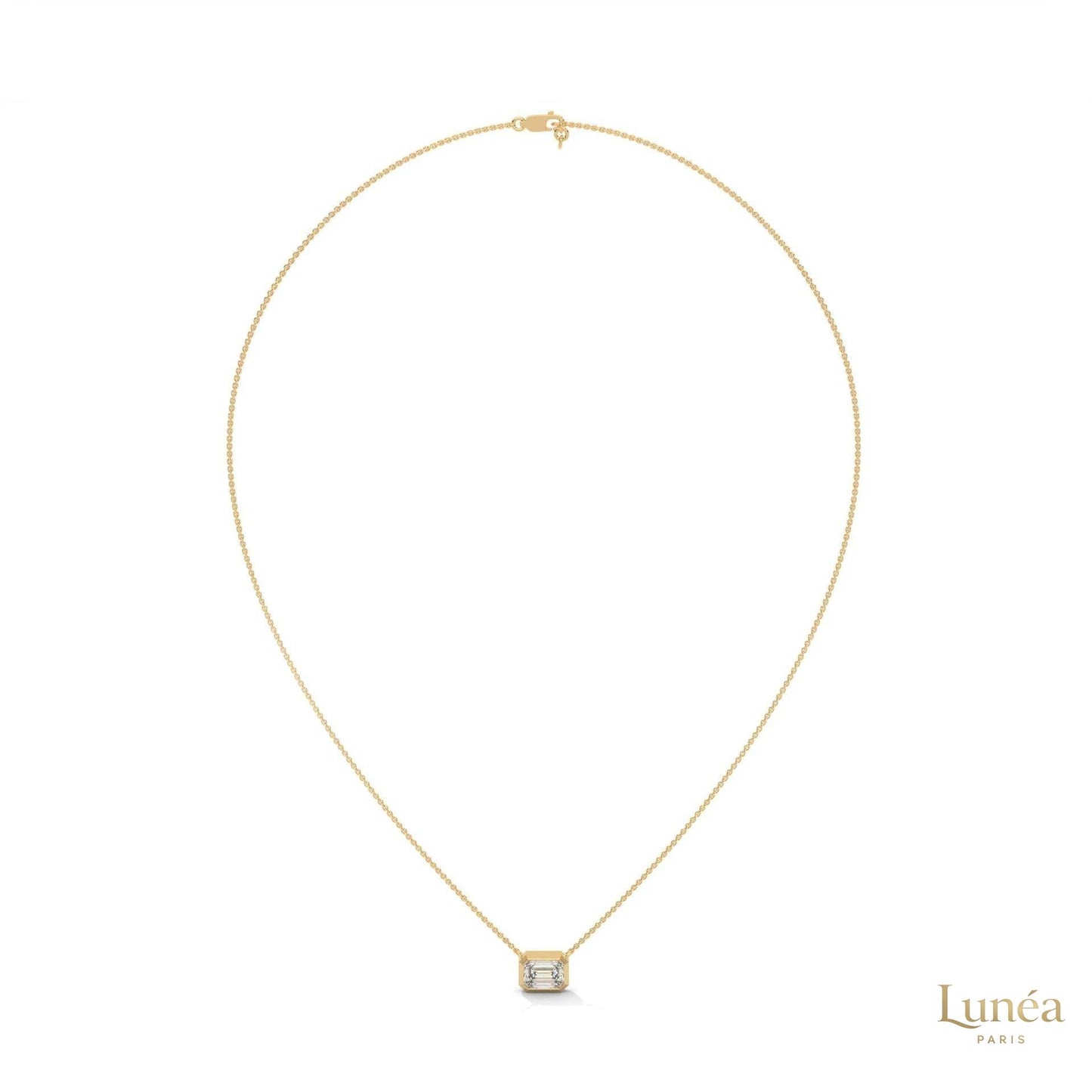 0.75 CT. Emerald-Cut Lab Diamond Pendant