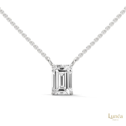 0.75 CT. Emerald-Cut Lab Diamond Pendant