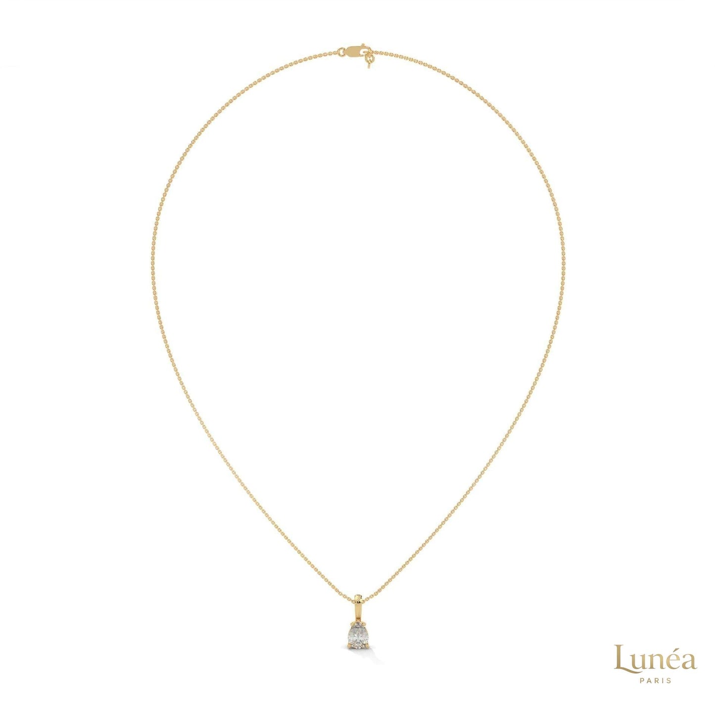 0.75 CT. Pear Lab Diamond Pendant