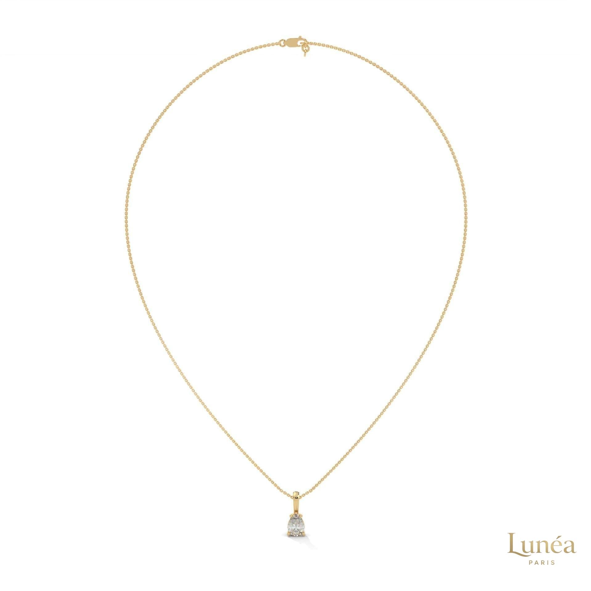 0.75 CT. Pear Lab Diamond Pendant