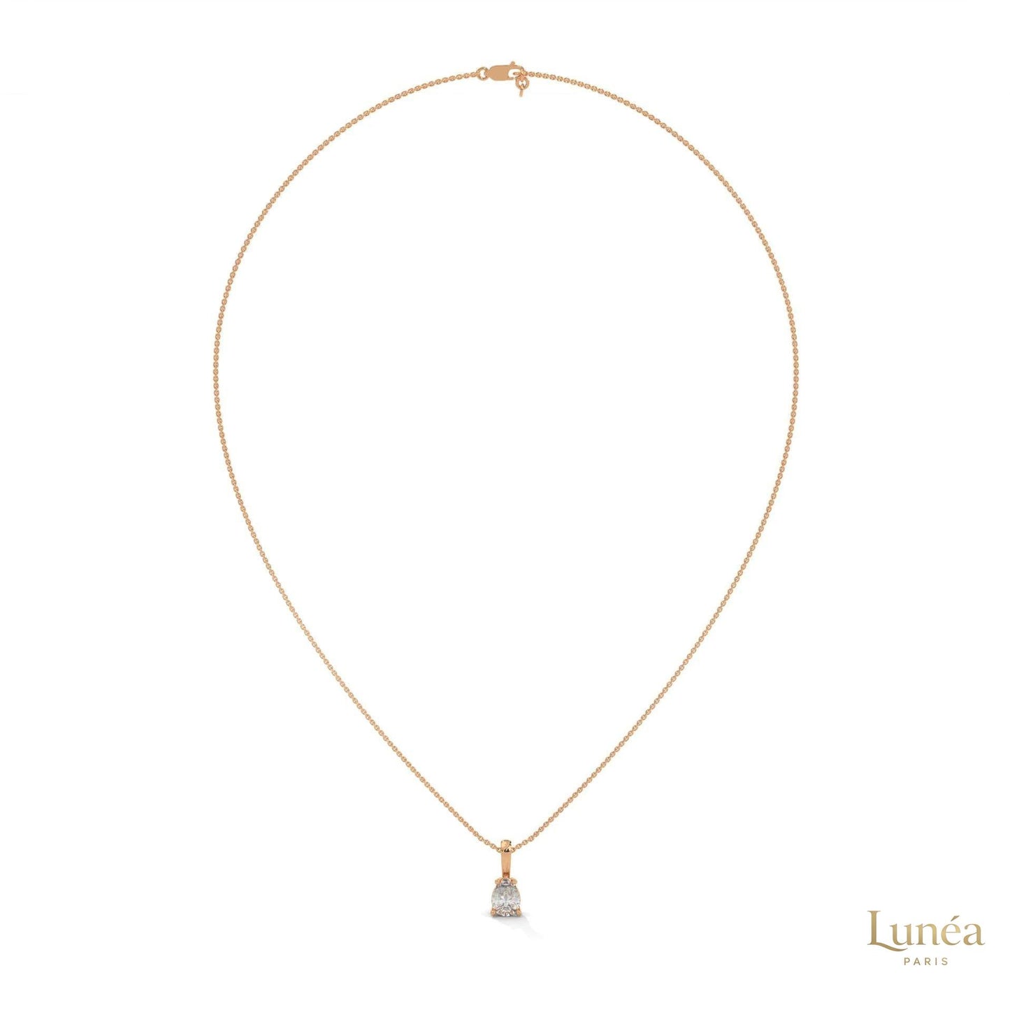 0.75 CT. Pear Lab Diamond Pendant