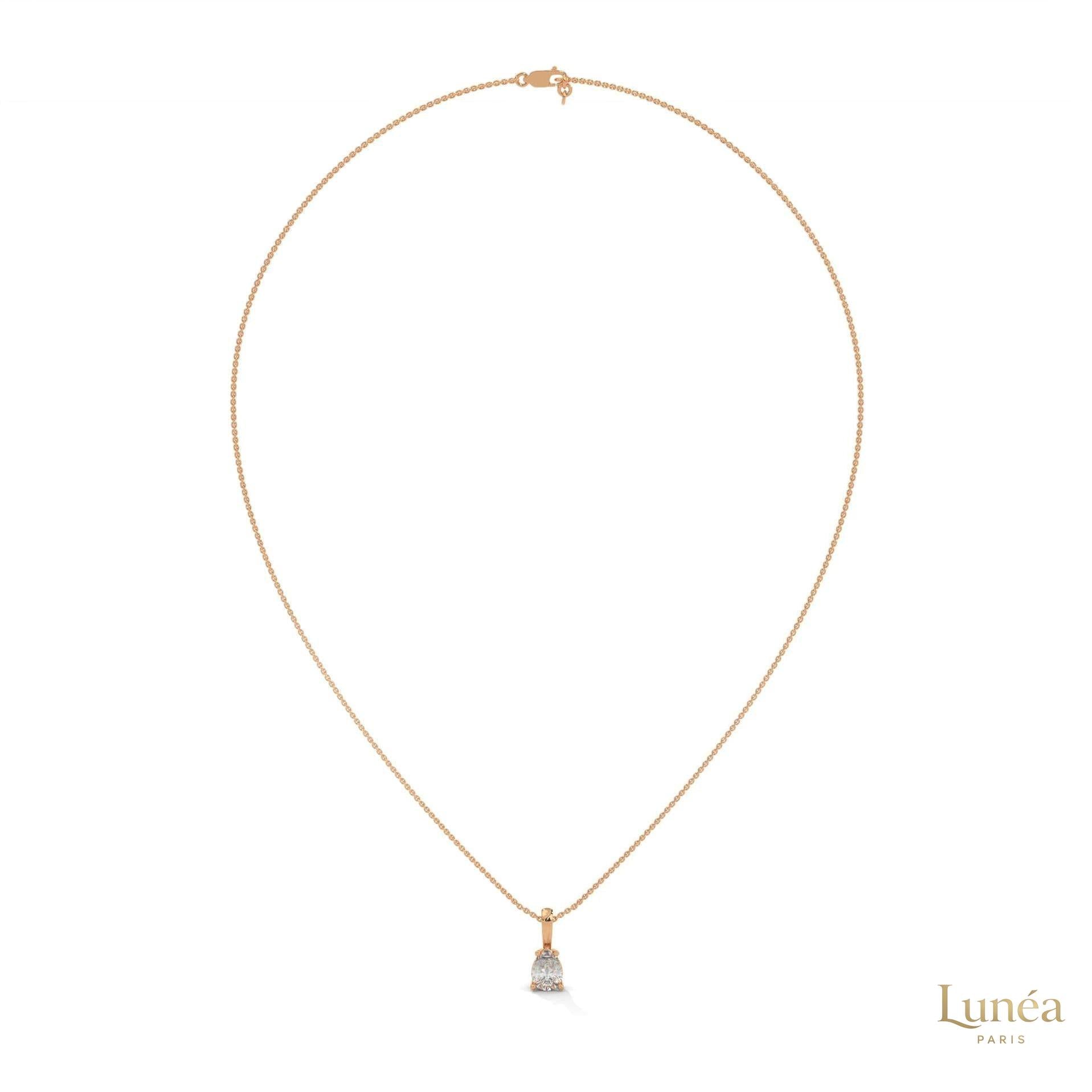 0.75 CT. Pear Lab Diamond Pendant