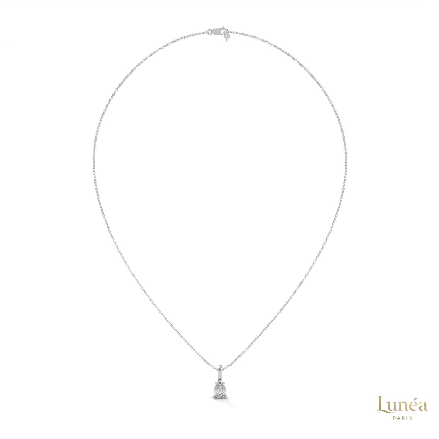 0.75 CT. Pear Lab Diamond Pendant