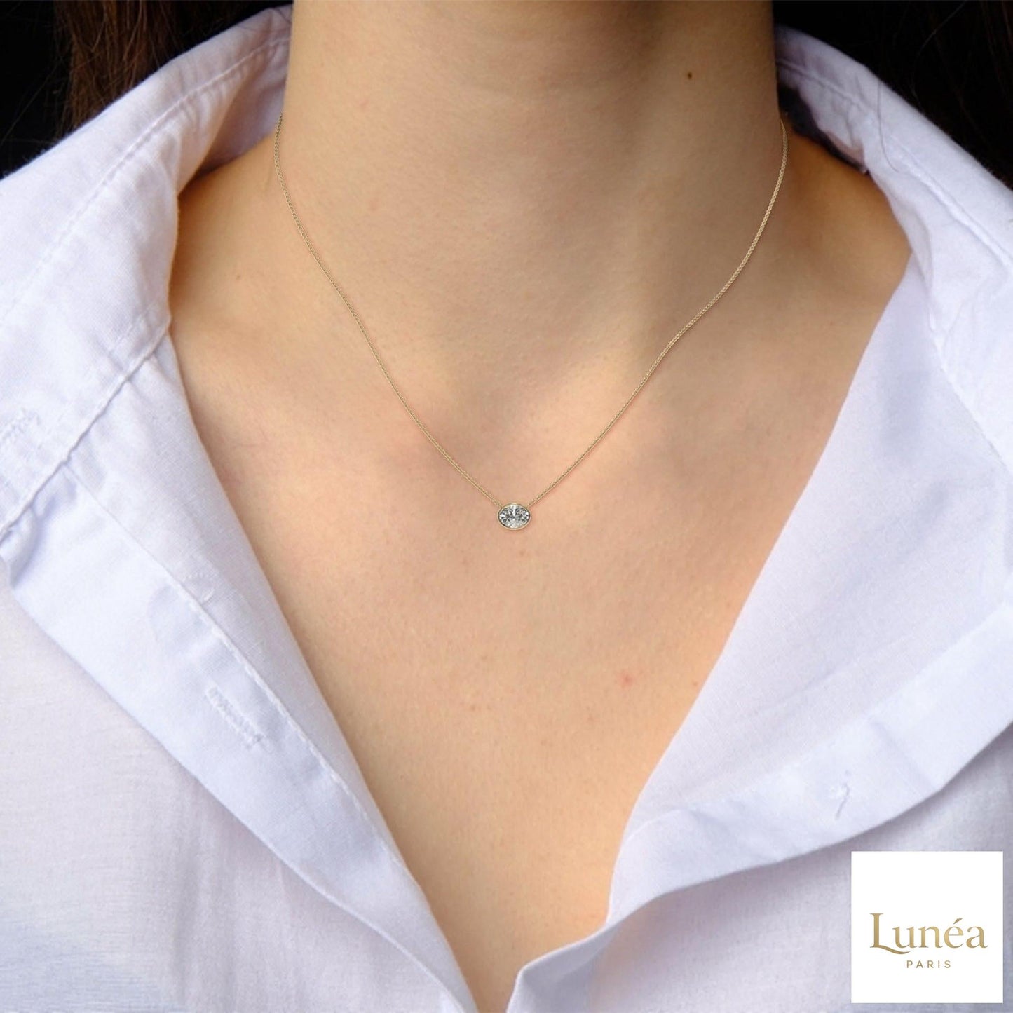 0.75 CT. Round Lab Diamond Pendant