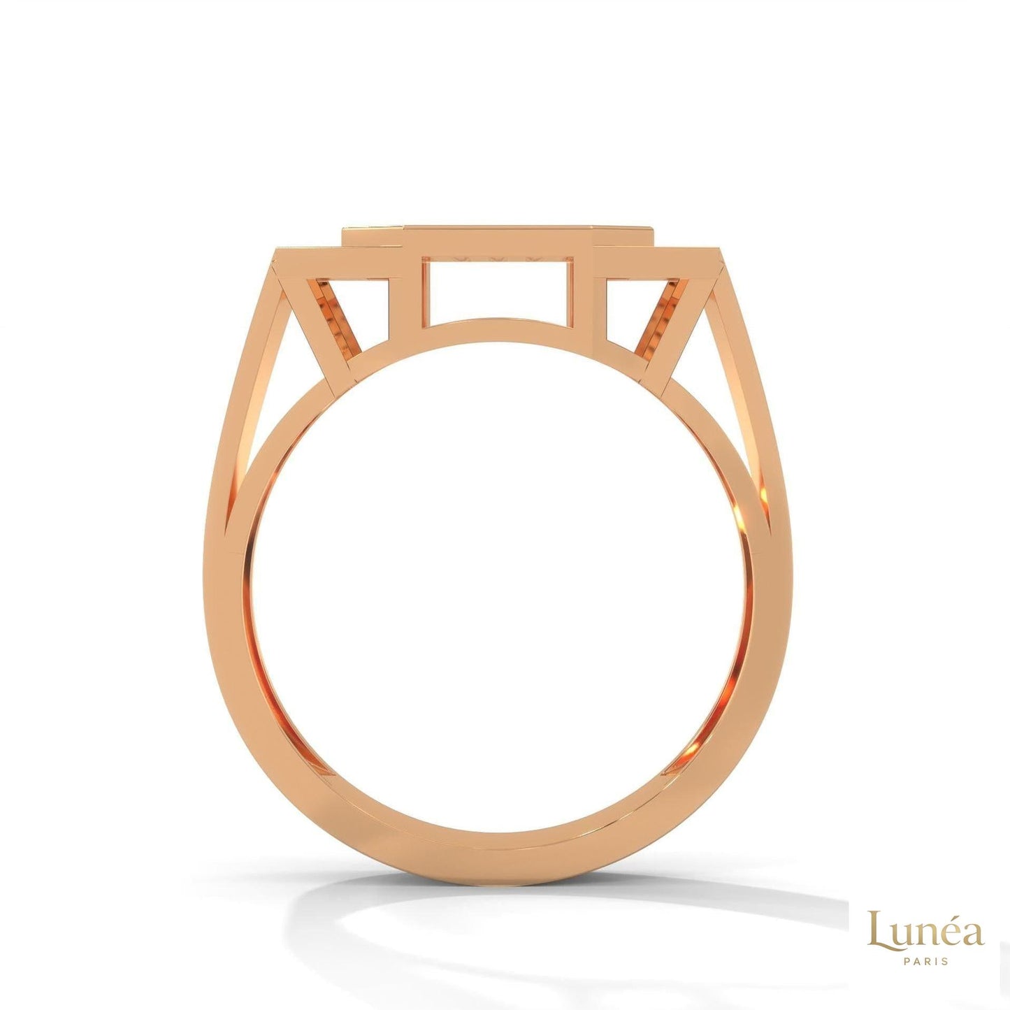 0.75 Ct. Lab Diamond Octagon Men's Ring