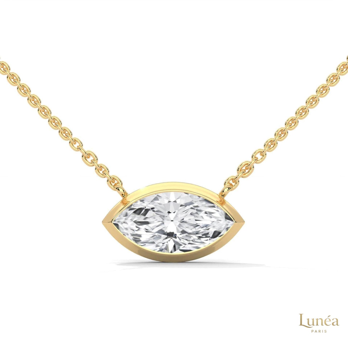 0.85 CT. Marquise Lab Diamond Pendant