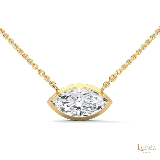 0.85 CT. Marquise Lab Diamond Pendant