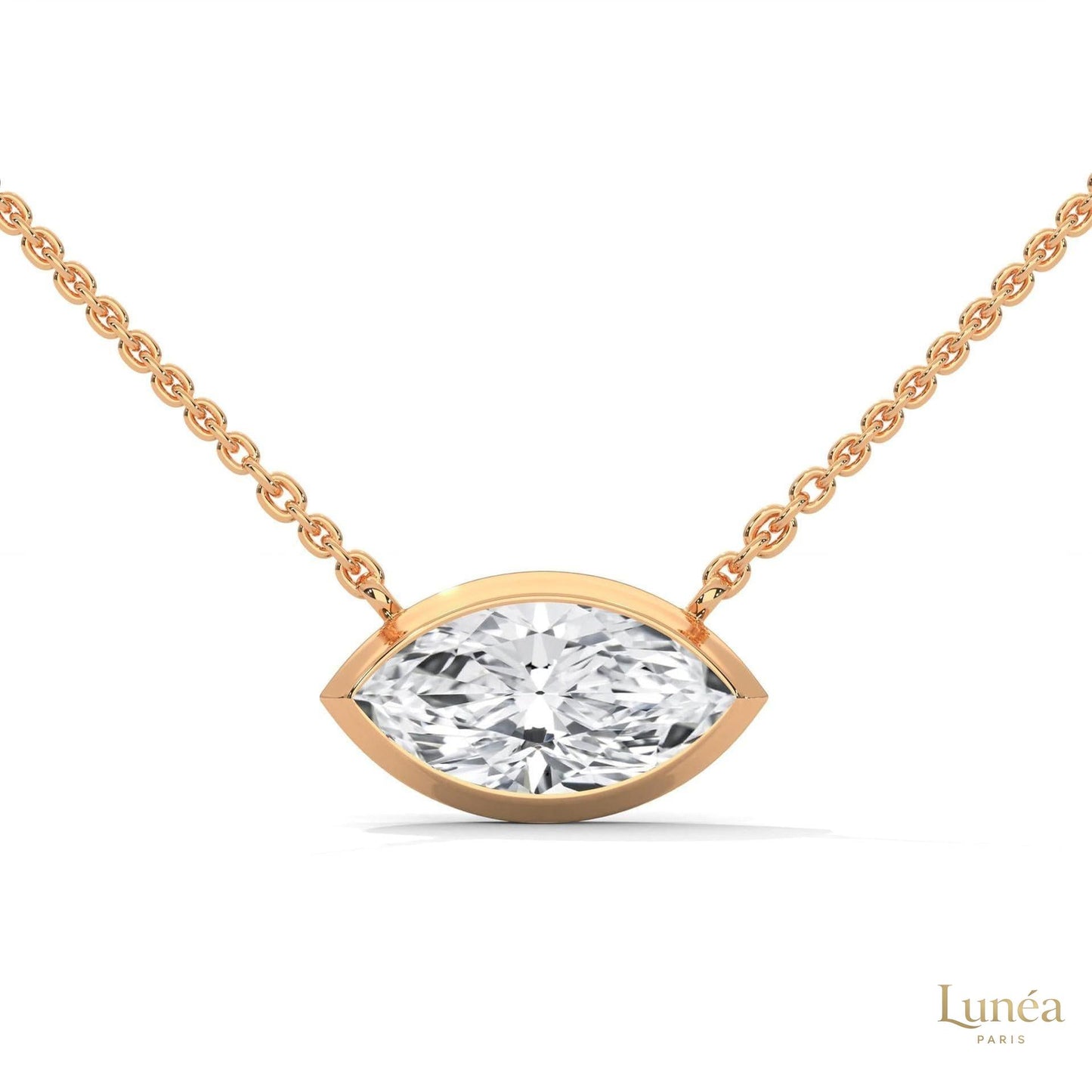 0.85 CT. Marquise Lab Diamond Pendant