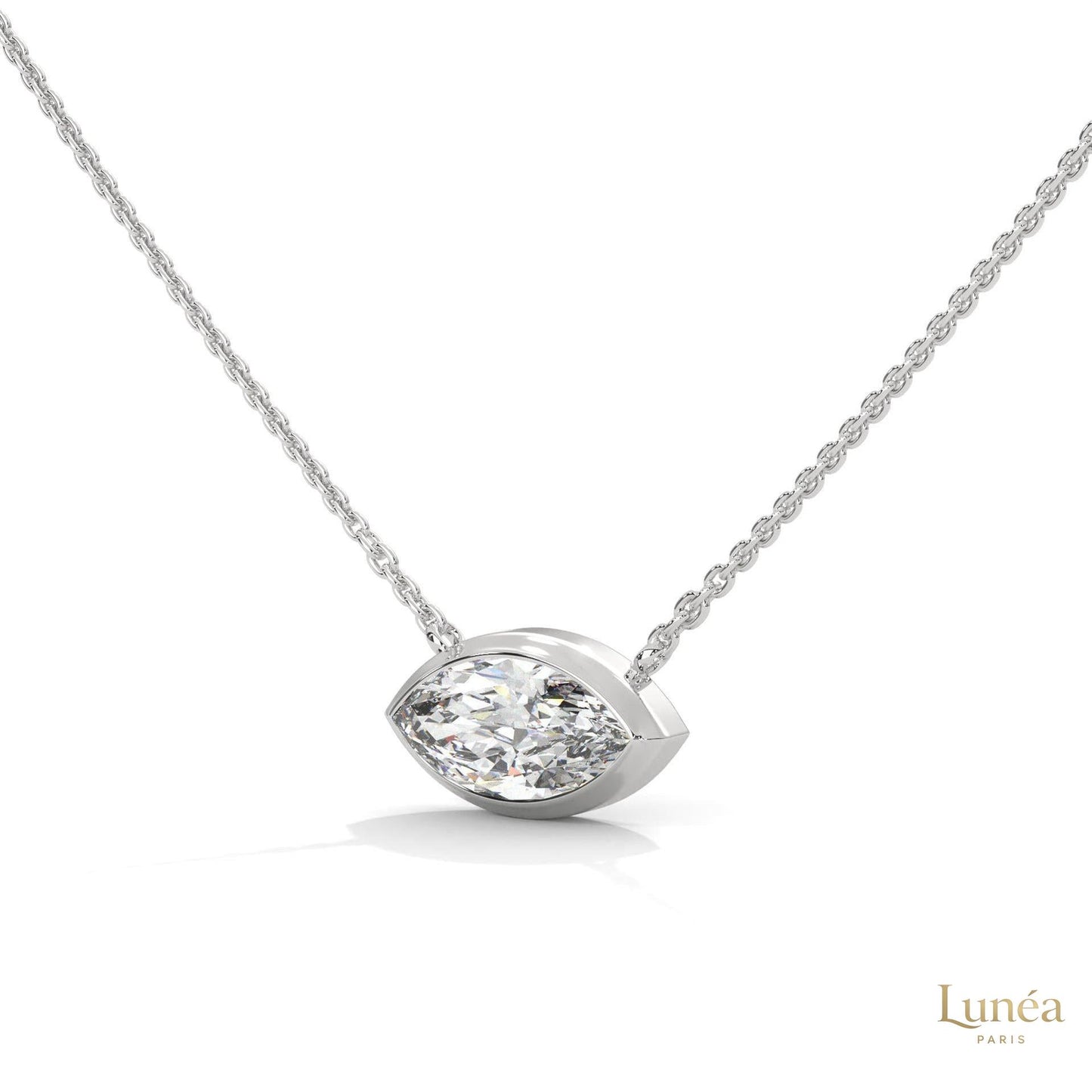 0.85 CT. Marquise Lab Diamond Pendant