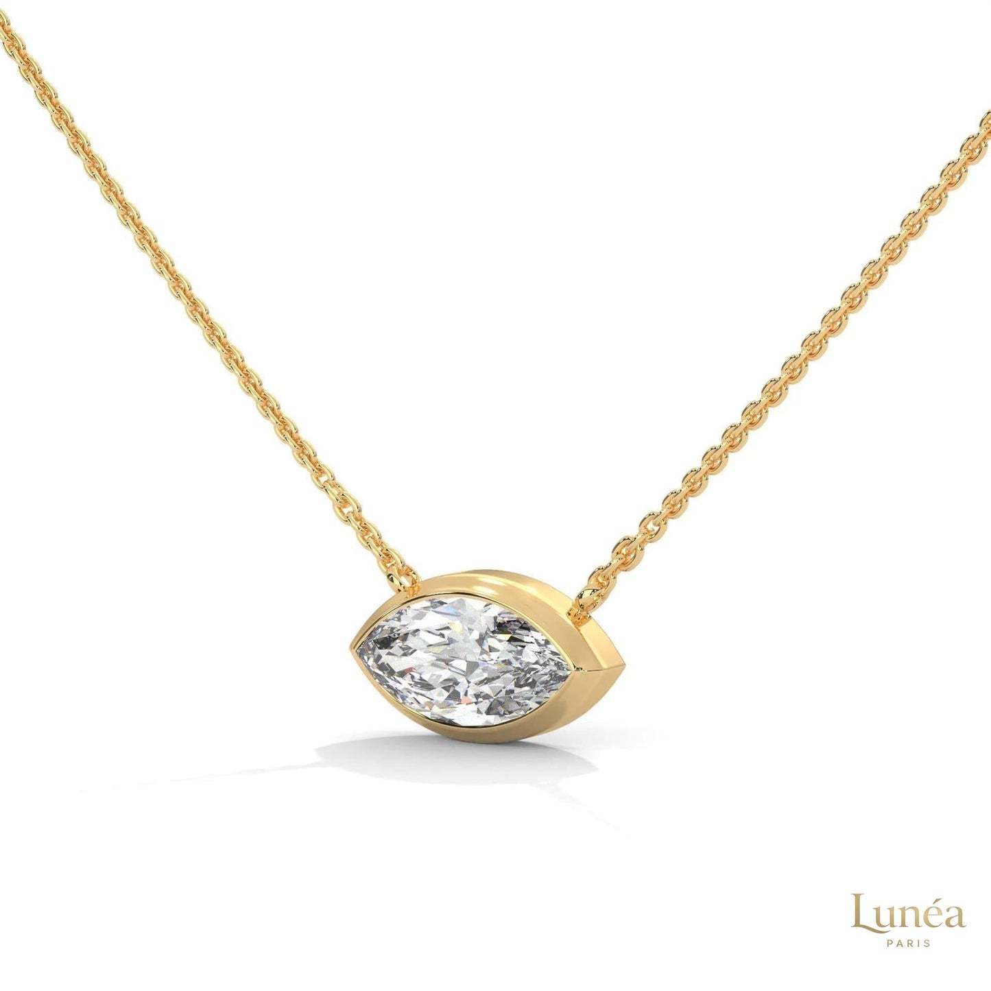 0.85 CT. Marquise Lab Diamond Pendant