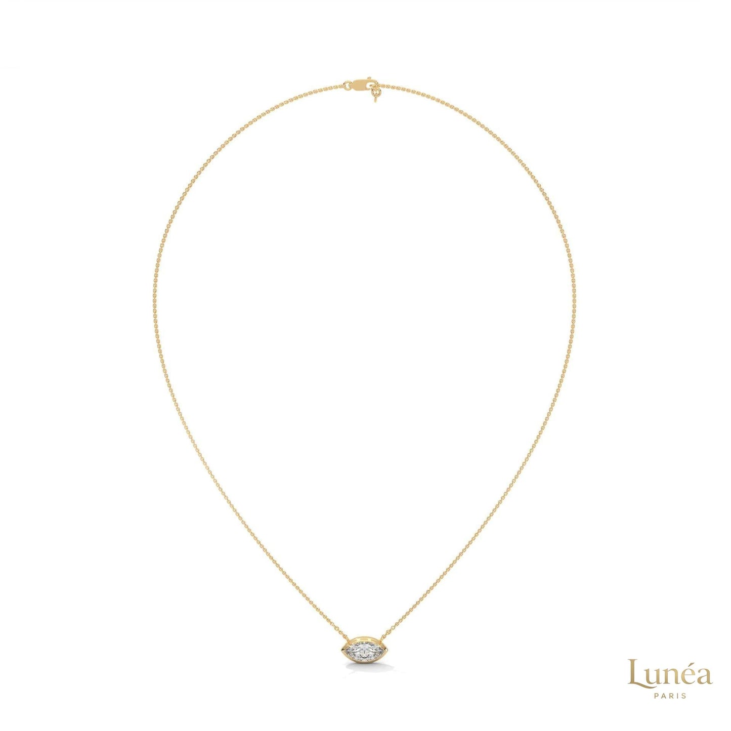 0.85 CT. Marquise Lab Diamond Pendant