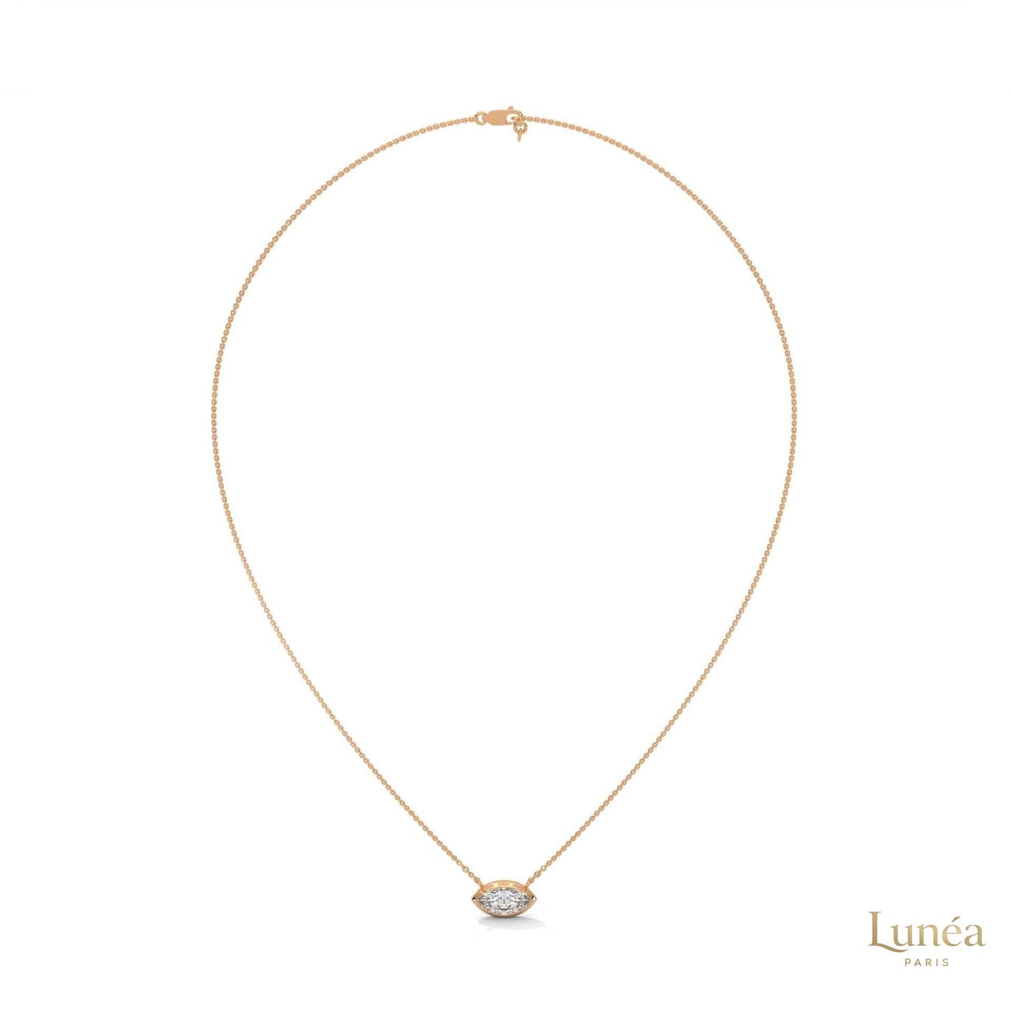 0.85 CT. Marquise Lab Diamond Pendant