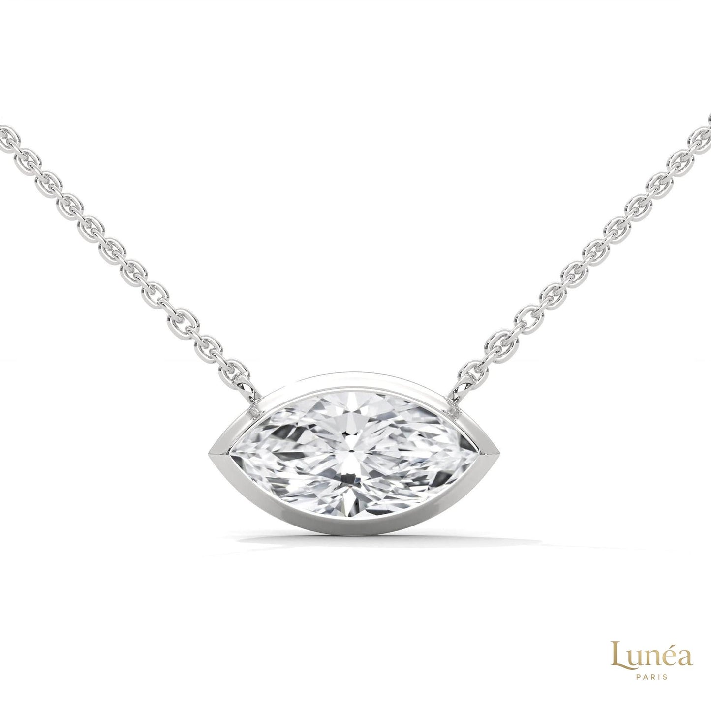 0.85 CT. Marquise Lab Diamond Pendant