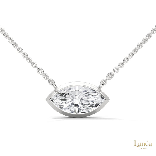 0.85 CT. Marquise Lab Diamond Pendant