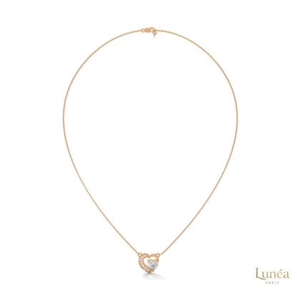 0.90 CT. Heart Diamond Pendant
