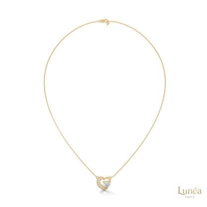 0.90 CT. Heart Diamond Pendant
