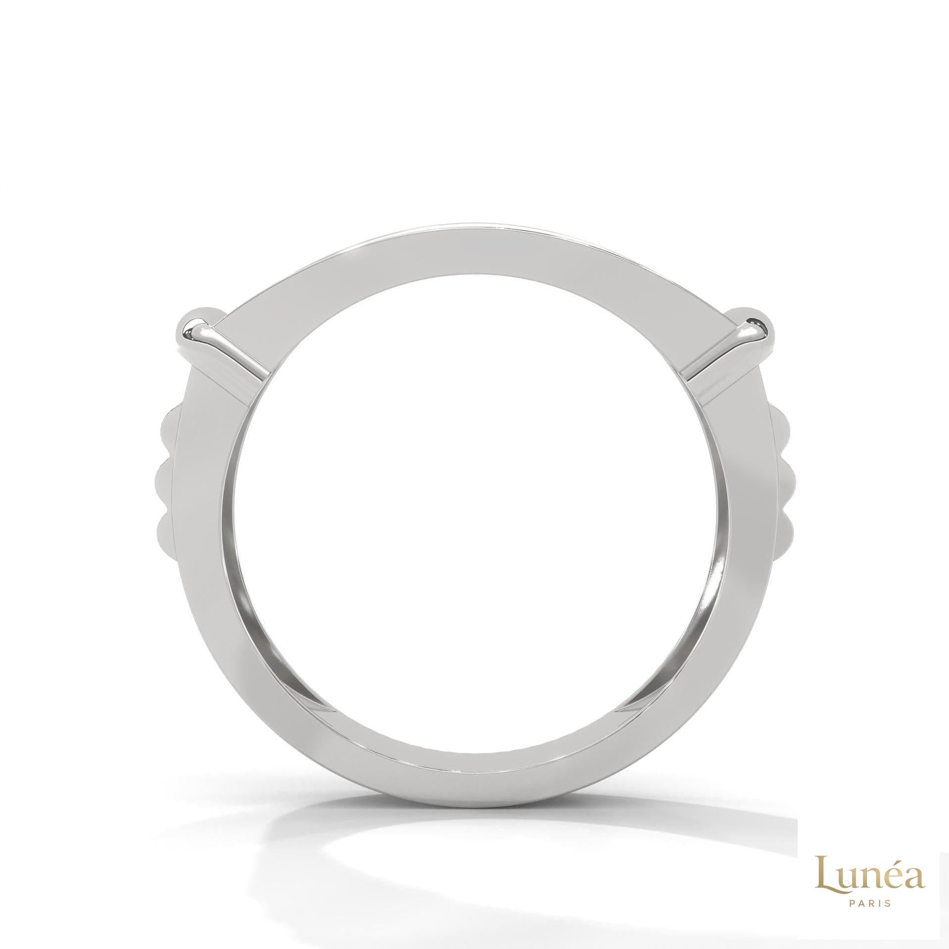 0.90 Ct. Curved Pavé Lab Diamond Men’s Ring