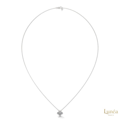 1 CT. Asscher-Cut Diamond Solitaire Pendant