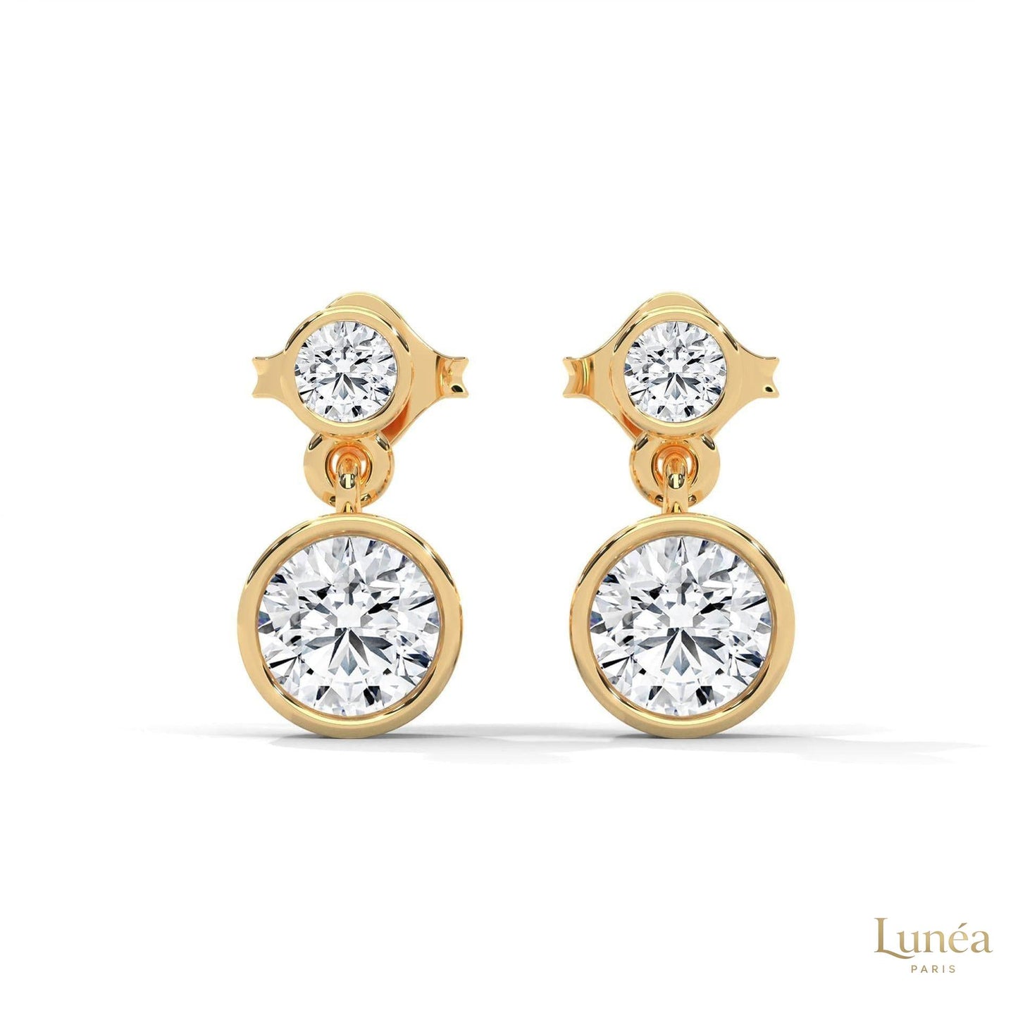 1 CT. Lab Diamond Drop Earrings – Timeless Luxury
