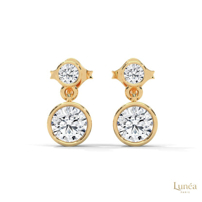 1 CT. Lab Diamond Drop Earrings – Timeless Luxury