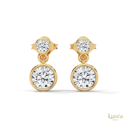 1 CT. Lab Diamond Drop Earrings – Timeless Luxury