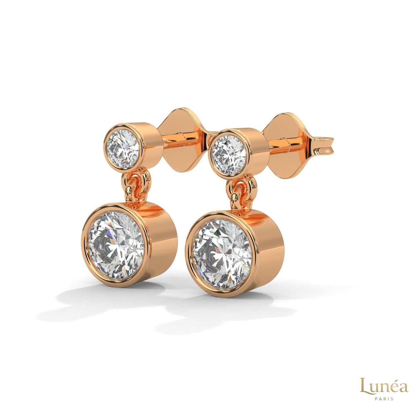 1 CT. Lab Diamond Drop Earrings – Timeless Luxury