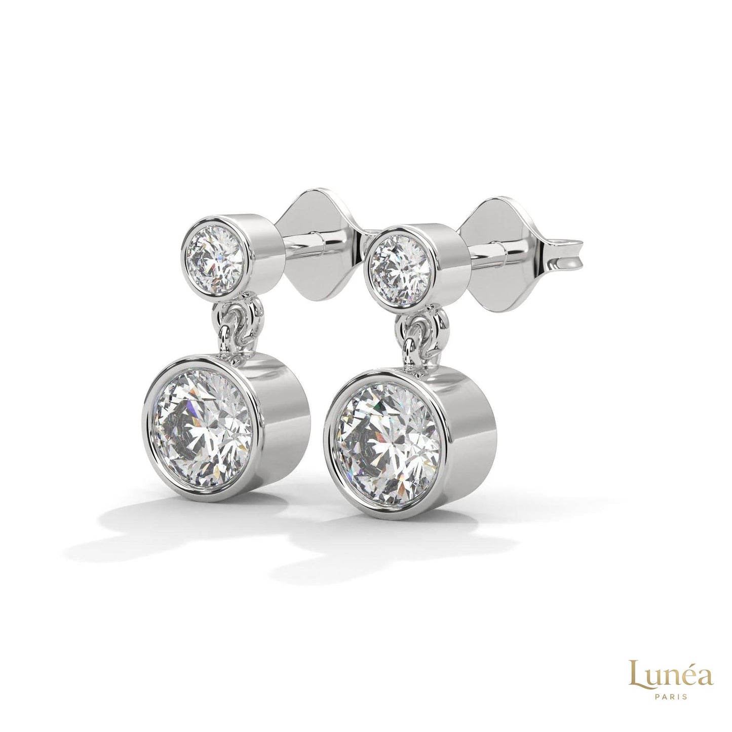1 CT. Lab Diamond Drop Earrings – Timeless Luxury