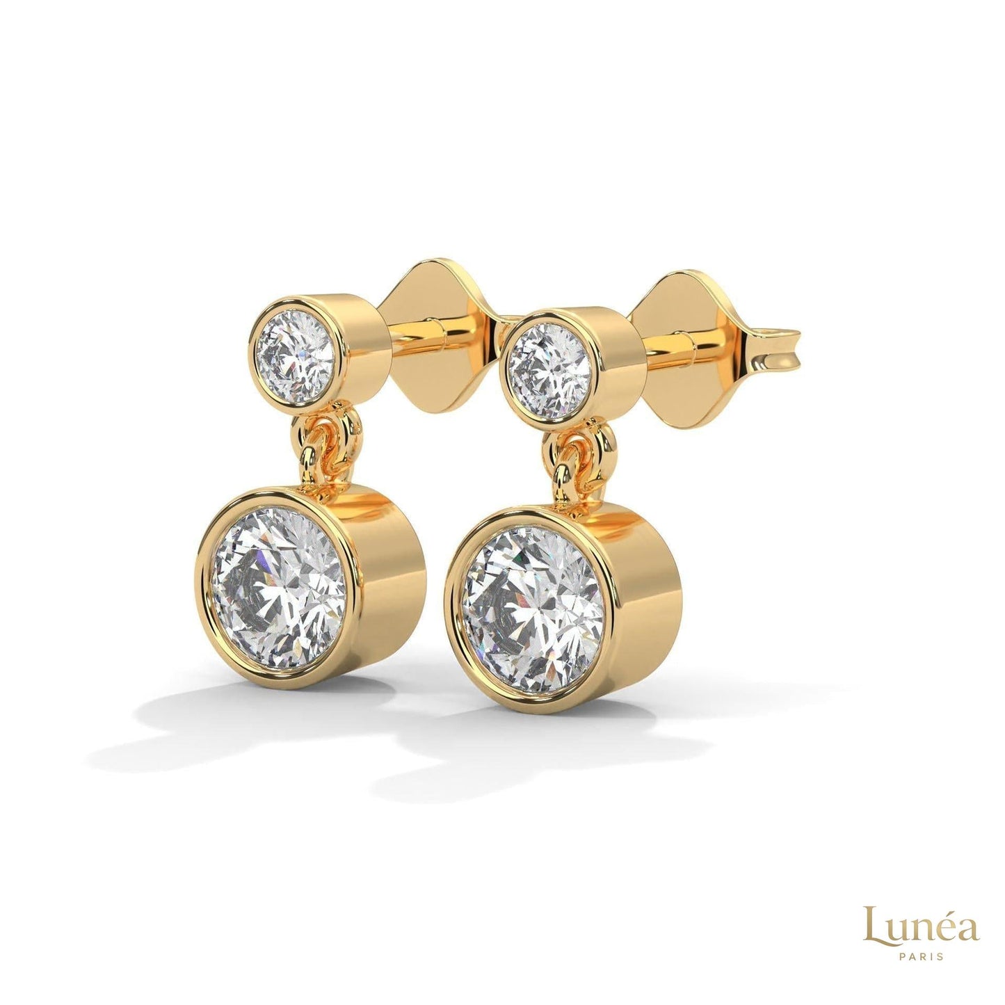 1 CT. Lab Diamond Drop Earrings – Timeless Luxury