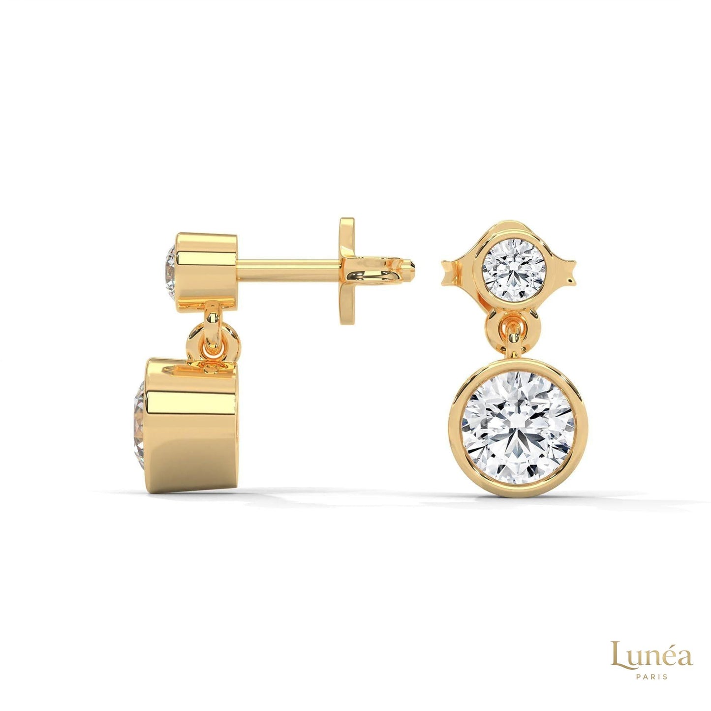 1 CT. Lab Diamond Drop Earrings – Timeless Luxury