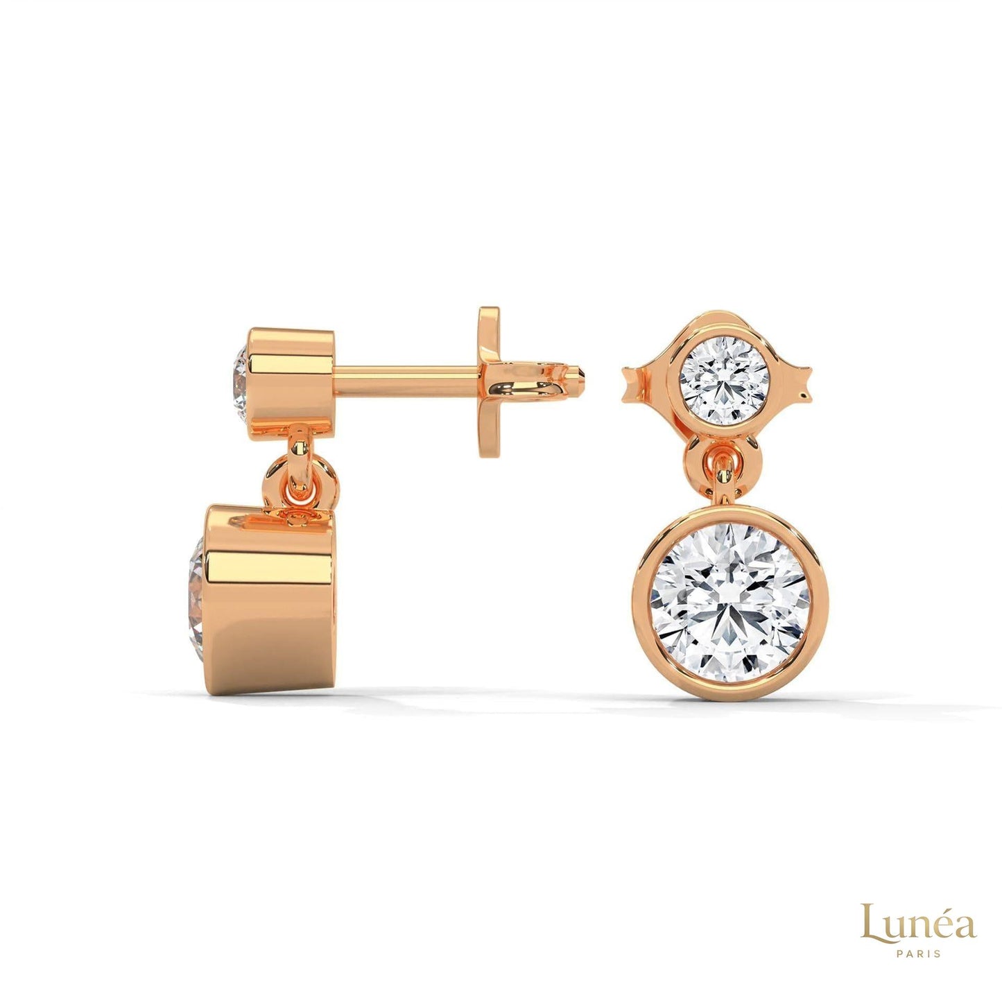 1 CT. Lab Diamond Drop Earrings – Timeless Luxury