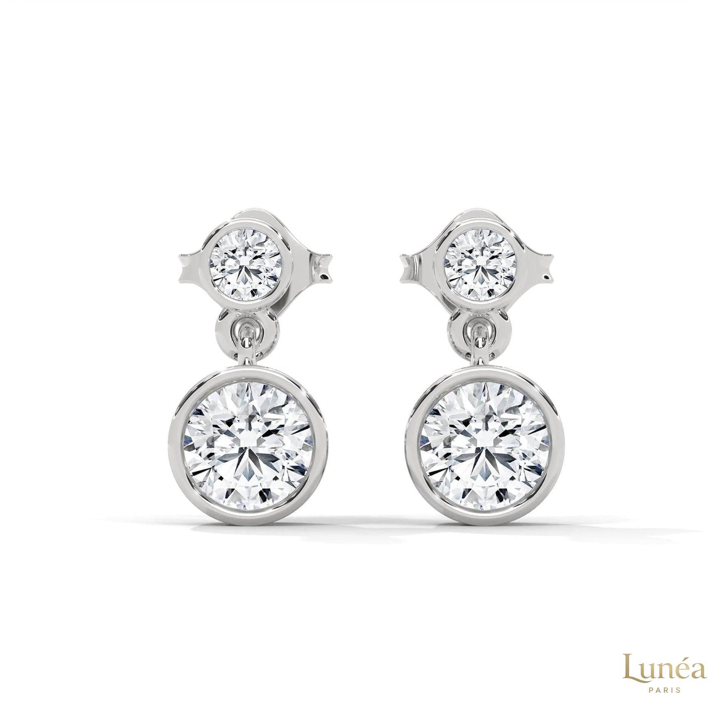 1 CT. Lab Diamond Drop Earrings – Timeless Luxury