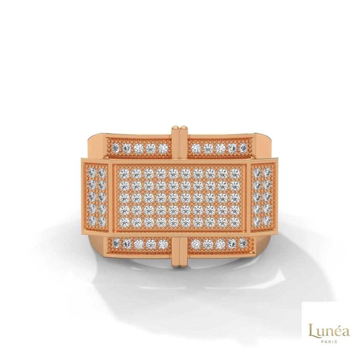 1 Ct. Men’s Diamond Ring – Luxury Pavé Design