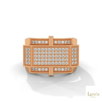 1 Ct. Men’s Diamond Ring – Luxury Pavé Design