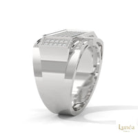 1 Ct. Men’s Diamond Ring – Luxury Pavé Design