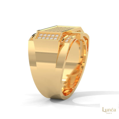 1 Ct. Men’s Diamond Ring – Luxury Pavé Design