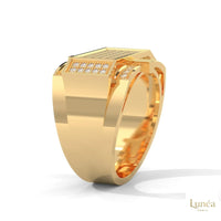 1 Ct. Men’s Diamond Ring – Luxury Pavé Design