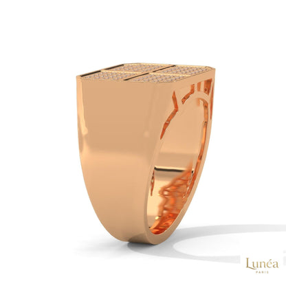 1 Ct. Men’s Lab Diamond Grid Ring