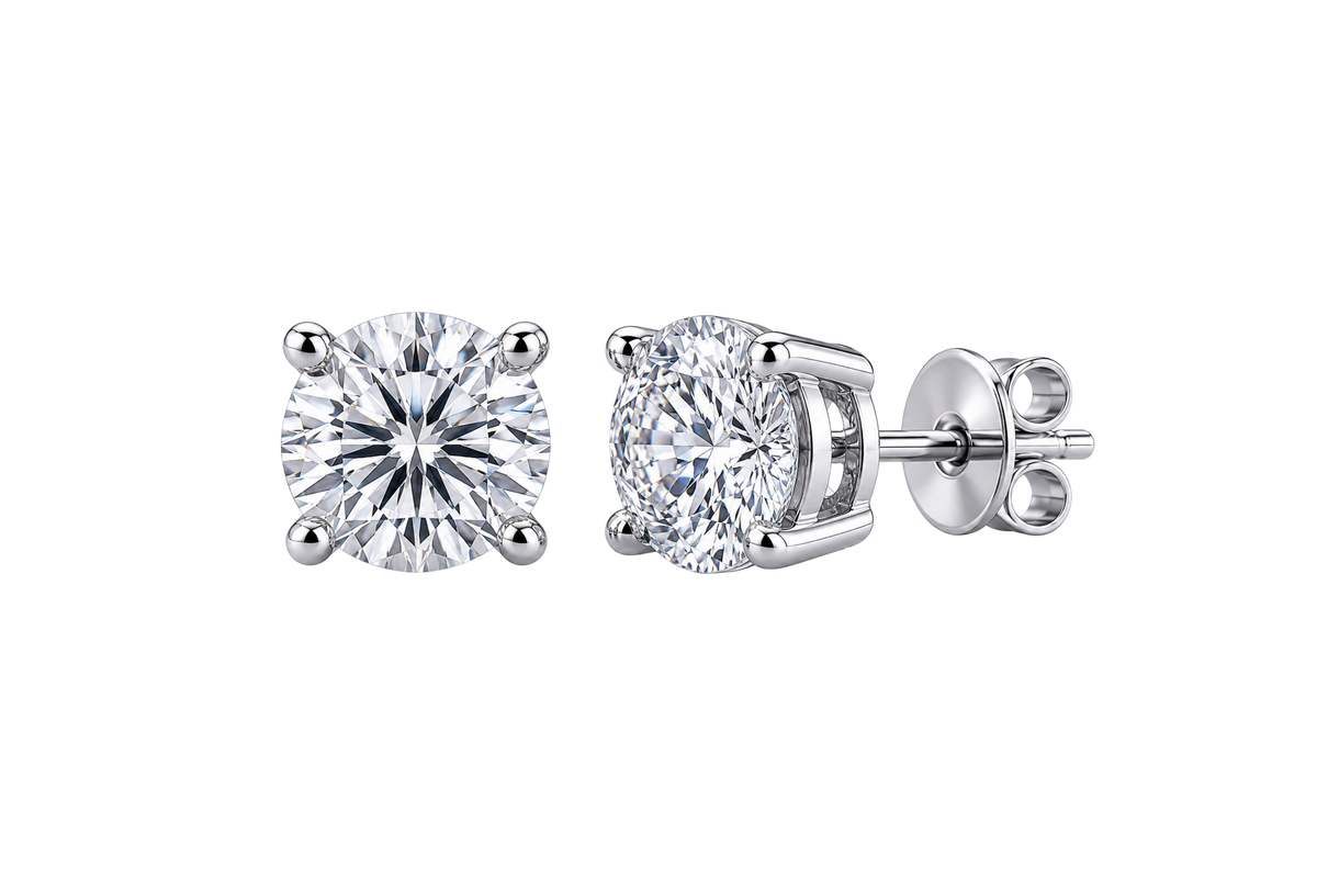 White Gold Diamond Studs