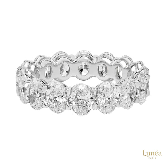 10 Ct. Oval Lab Diamond Eternity Band – Classic Luxury