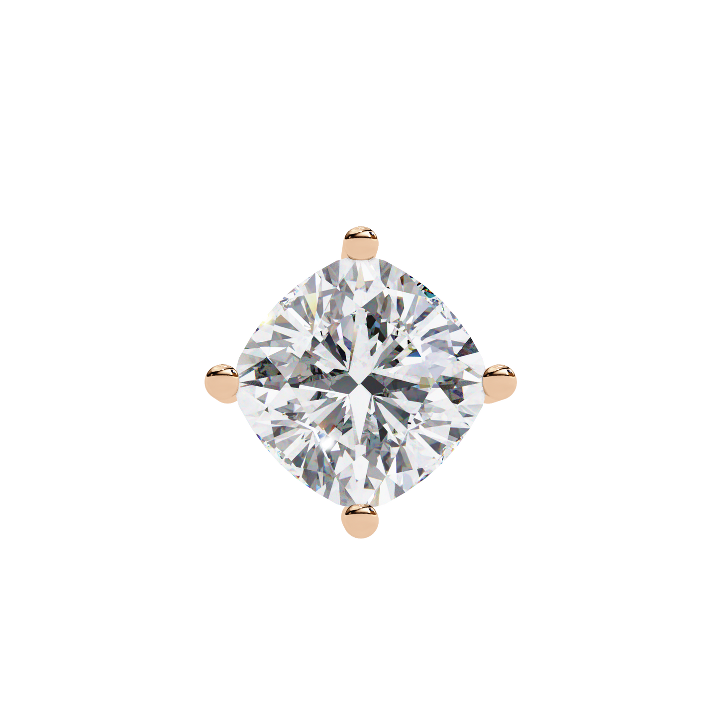 2.30 CT Cushion-Cut Lab-Grown Diamond Solitaire Pendant Necklace in 14K Gold & Platinum