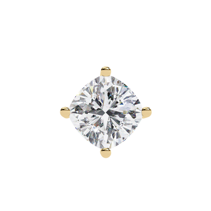 2.30 CT Cushion-Cut Lab-Grown Diamond Solitaire Pendant Necklace in 14K Gold & Platinum